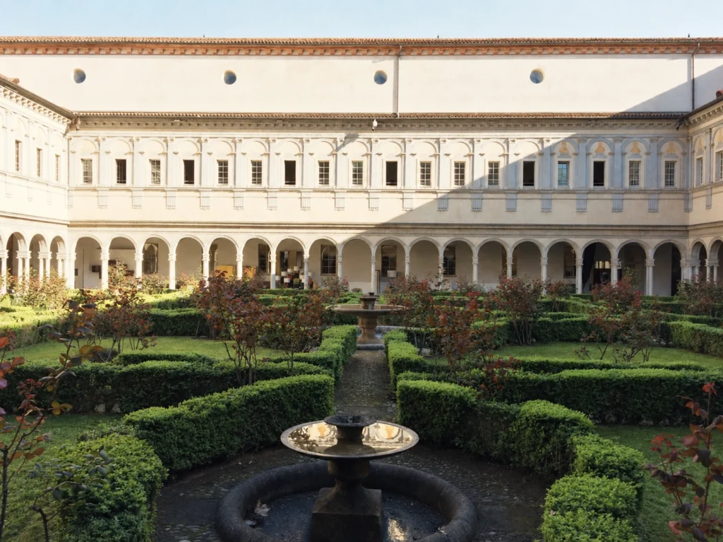 Chiostri di San Simpliciano a Milano, sede dello studio BBPR