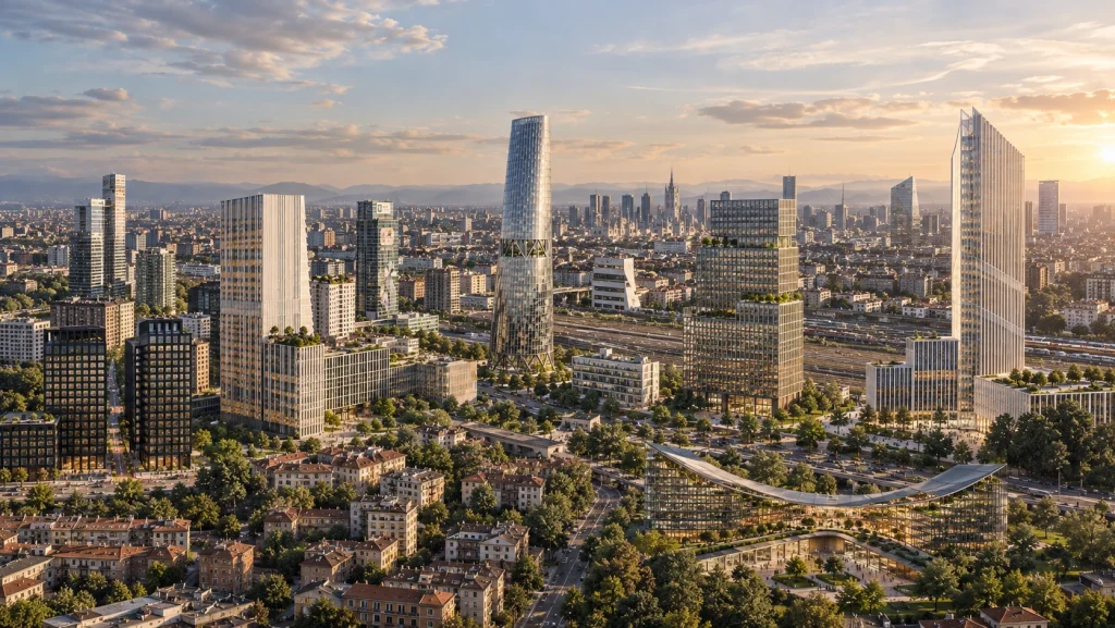 Nuovi grattacieli a Milano con uffici in affitto