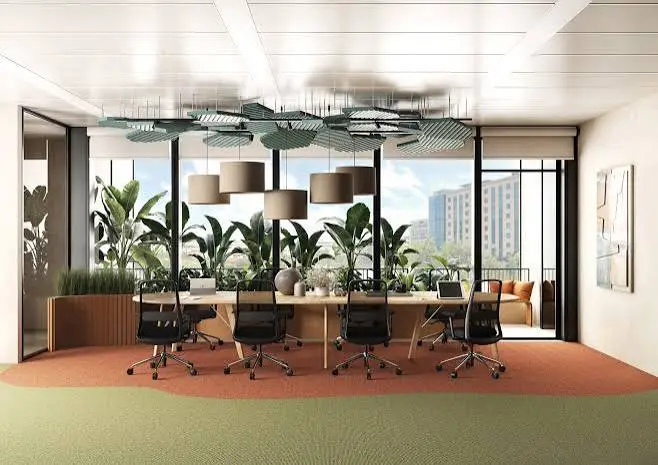 Ufficio arredato con postazioni di lavoro, sedute ergonomiche e luce naturale a Stella Santa Giulia Milano